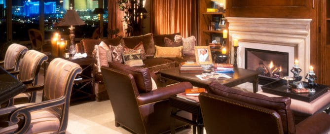 Custom Home - Private Residence At Park Towers Living Room Fireplace