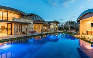 Custom Home and Pool House at the Ridges