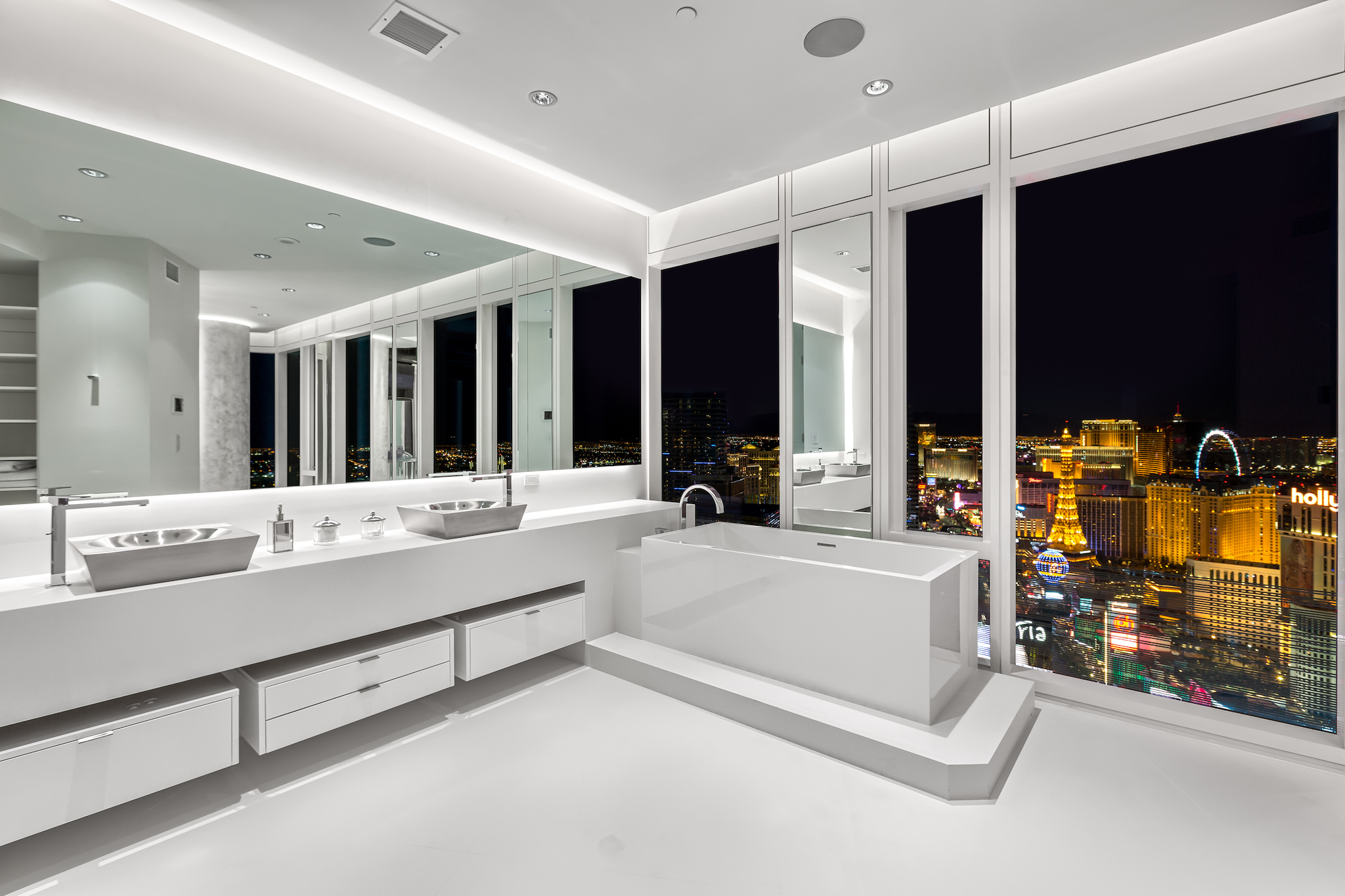Custom Home Remodel at the Mandarin Oriental Penthouse - Las Vegas Real Estate