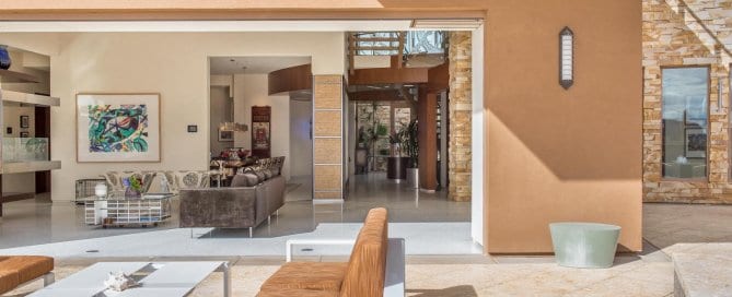 Outdoor living Las vegas custom home