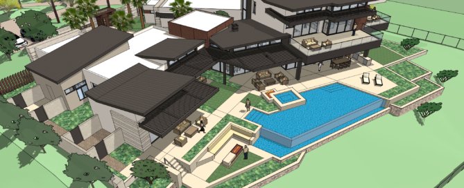 Custom Home Rendering at The Summit. Merlin Custom Home Builders.